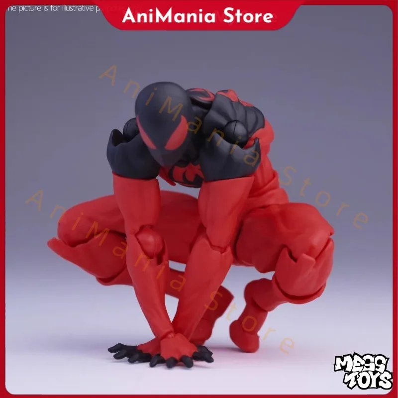 

In Stock Mess Toys Spiderman Scarlet Spider Kaine Parker Messtoys Black Symbiote Spider Man Anime Action Figure Gifts Toys