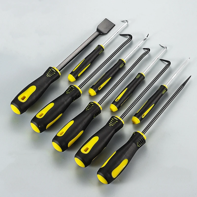 

4 Pieces Long Pick & Hook Set Gasket Puller Pick Tools for Removing Car Auto Oil Seal O-Ring Seal Gasket Pick Tools Car Hook