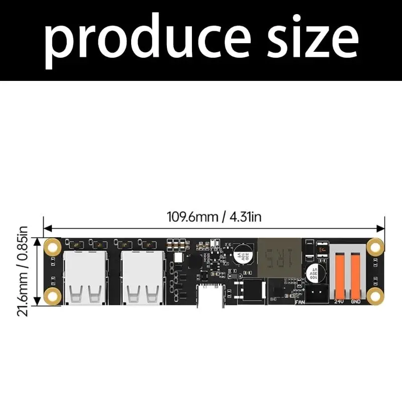 31BA Sicherer 4-Wege-USB-Adapter K-Hub für 3D-Drucker mit isolierten Ausgängen und robustem PCB-Design – Detail 6