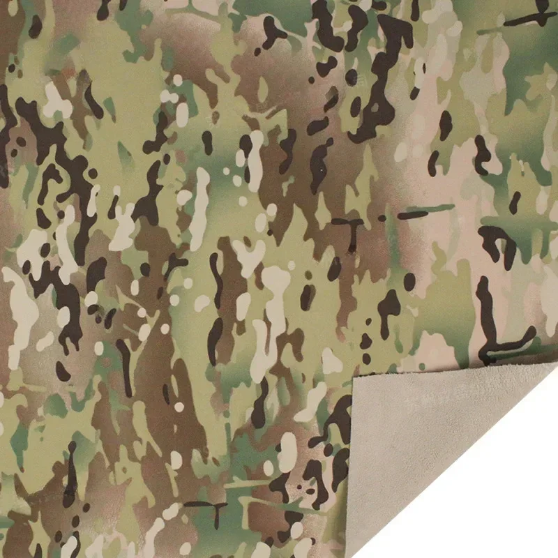 Polyester Flannelette Fabric MC Camouflage Thick Waterproof Jacket Pants Assault Jackets Fabric DIY Outdoor Warm Sleeping Bag