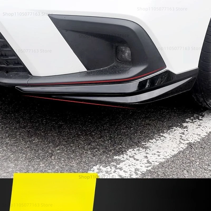 المصد الأمامي الجانب ركن حامي ملصق الزخارف ABS المصد الأمامي شريط الزاوية لهوندا سيفيك 2022-2024 الملحقات الخارجية #5