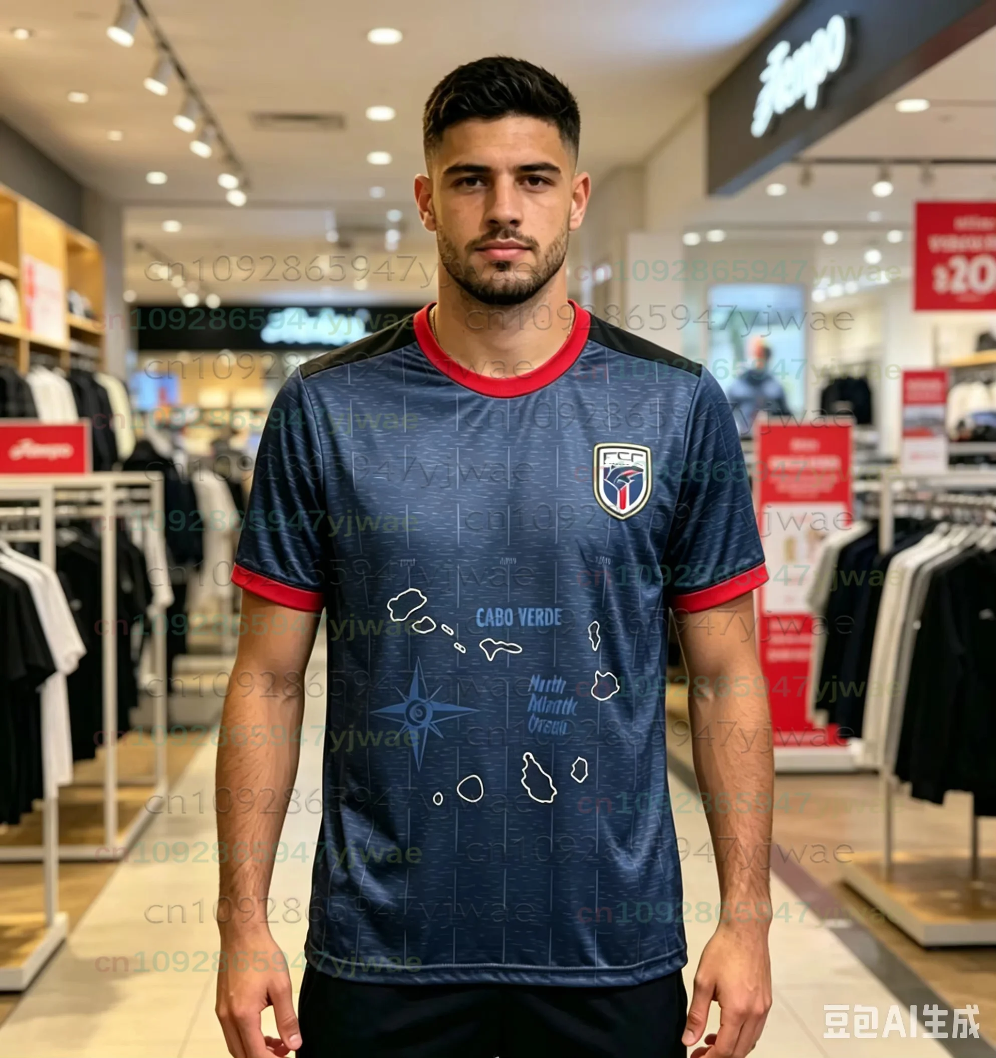 Cape Verde Sportswear Unisex Y2K T-shirt Lightweight Breathable Fashionable Versatile Suitable For Daily Wear In Summer Men Tops