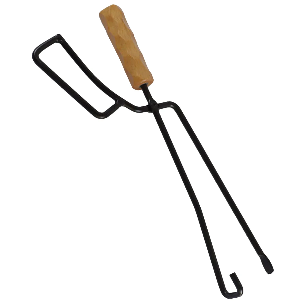

Duckbill Tongs Outdoor Fireplace Campfire Charcoal Grab Tool Wood Pit Tools Extra Long Portable BBQ Party Camping