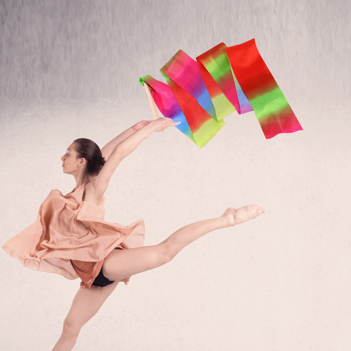 

Dance Ribbon Streamer Gymnastics Props Kids Silk Ribbons Durable Training Equipment Colorful Dancing Streamers For Gymnastics