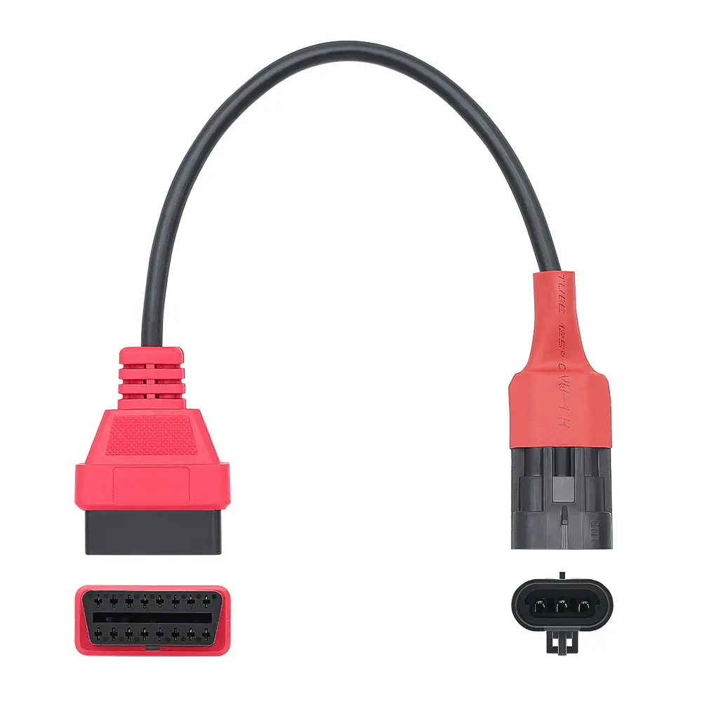 SYM 3Pin to OBD2 16Pin Motorcycle Diagnostic Adapter Cable OBD Scanner Extension Connector for Sanyang Motor Repair Tool