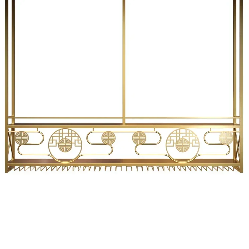 Postmodern Hanging Kitchen Display Cabinet Bar Shelf Storage Rack Showcase Wine Cabinet For Living Room Cellar Gabinete