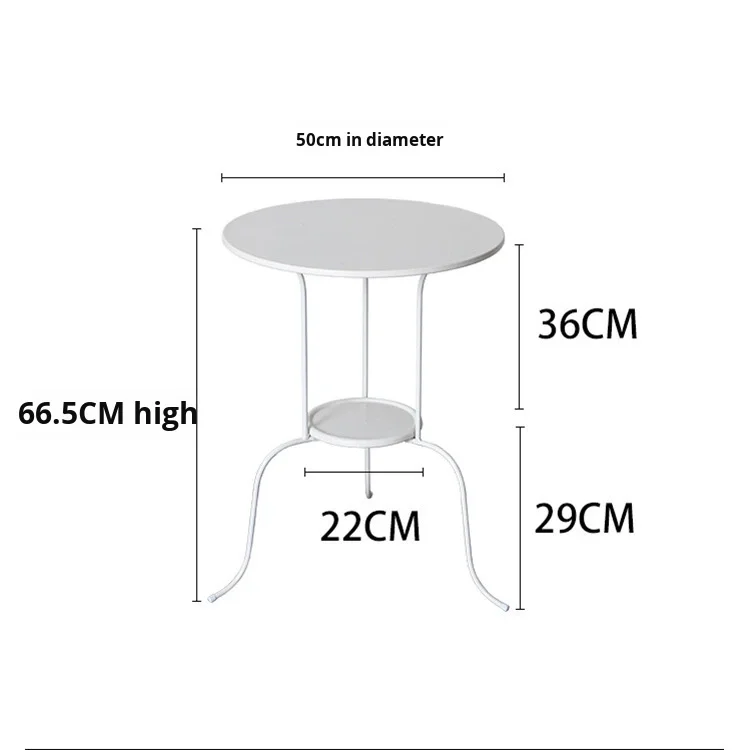 #Small Modern Adjustable Coffee Table Porcelain White Thickened Iron Living Room Sofa Bedside