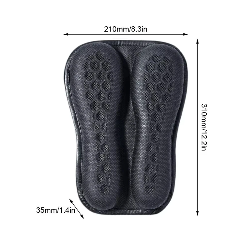 Foldable Motorcycle Bicycle Gel Cushion 3D Honeycomb Shock Absorbing Breathable Universal Seat Pad for Long Ride Comfort - view 6