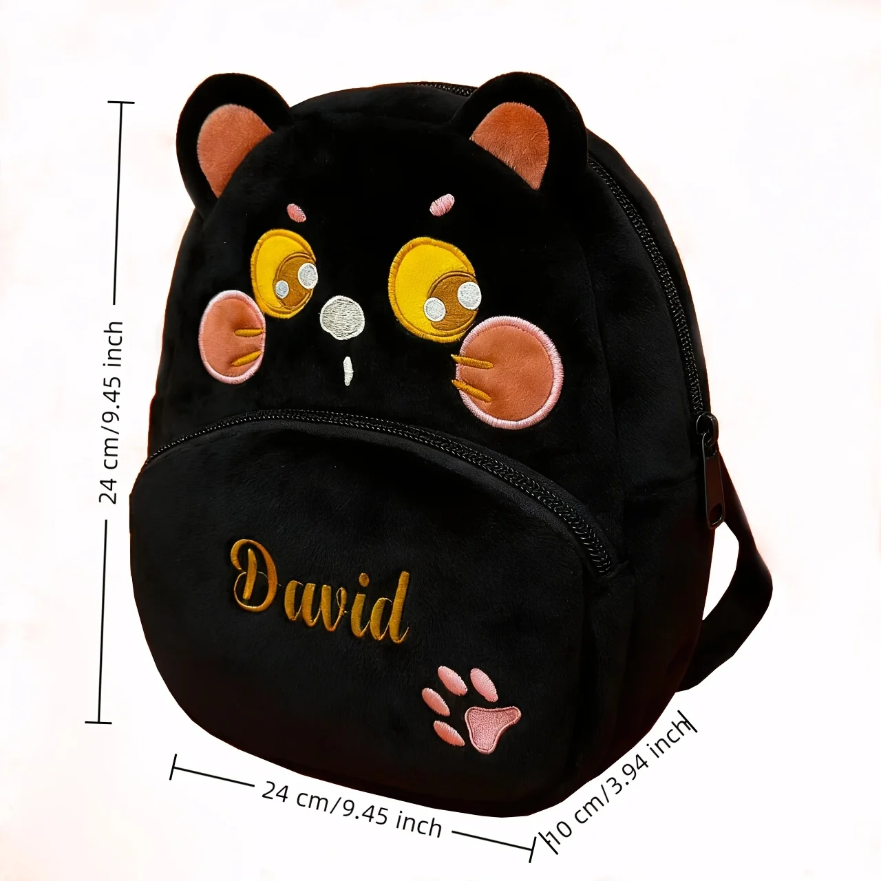 Cute cartoon animal backpack, kindergarten backpack, children's plush backpack Custom order, please indicate font and text