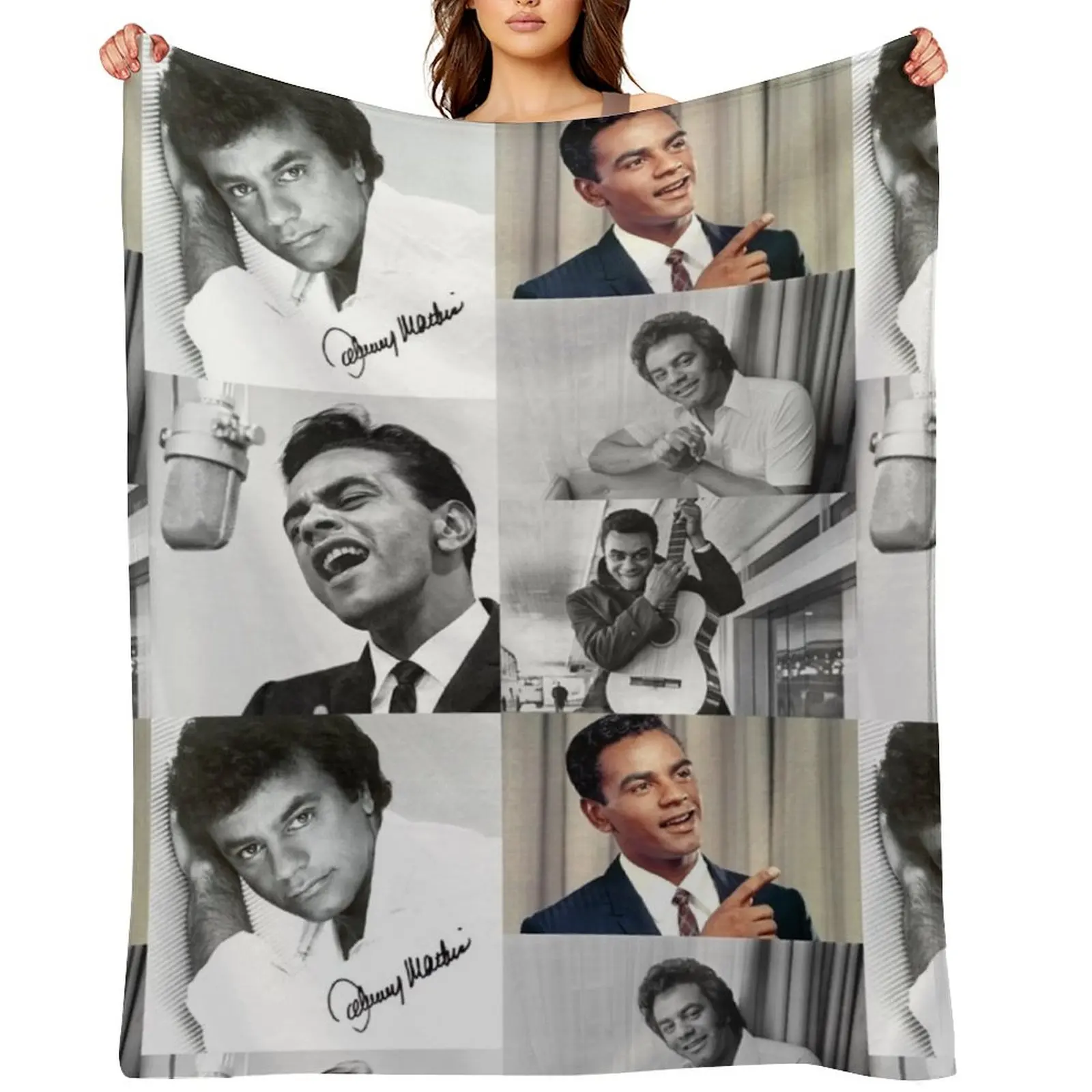 

johnny mathis collage Throw Blanket Decorative Beds halloween blankets ands Blankets