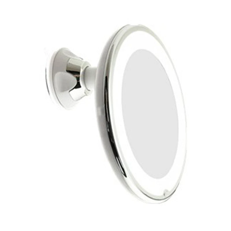 10x vergrotende spiegel met licht make-upspiegel met verlichting dimbare LED-make-upspiegel voor badkamer slaapkamer, hotel gemakkelijk te gebruiken