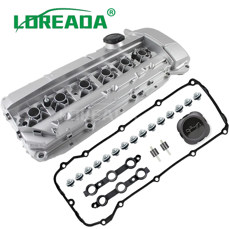 New Upgrade Aluminum Engine Valve Cover W/Gasket & Bolts 11127512839 For BMW 325i 330i 525i X3 X5 Z4 E46 E39 E60 E83 E53 2003-06