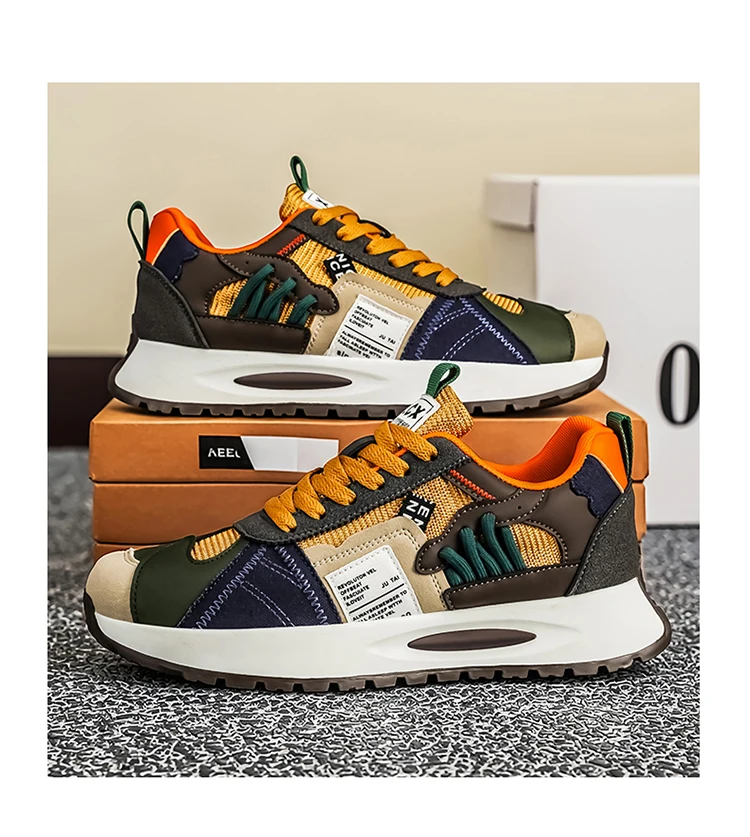 Herren-Freizeitsneaker, leicht, atmungsaktiv, strapazierfähig, modisch, vielseitig einsetzbar für Outdoor-Sport, Campus und Stadt. – Detail 18