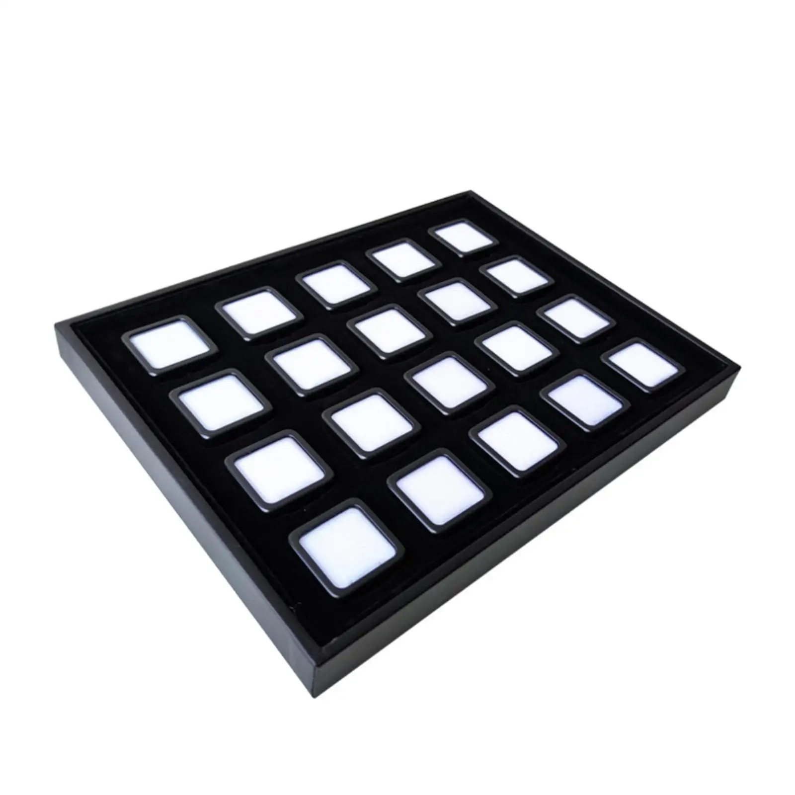 Jewelry Organizer Storage Tray with 20 Compartments for Rings Stones and Craft Components Display