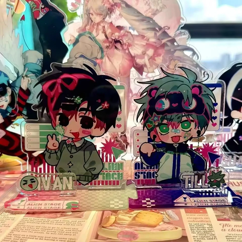 

Alien Stage Figure Acrylic Stand Model Plate Desk Decor Standing Sign Table Room Ornament Accessories Anime Fans Gift
