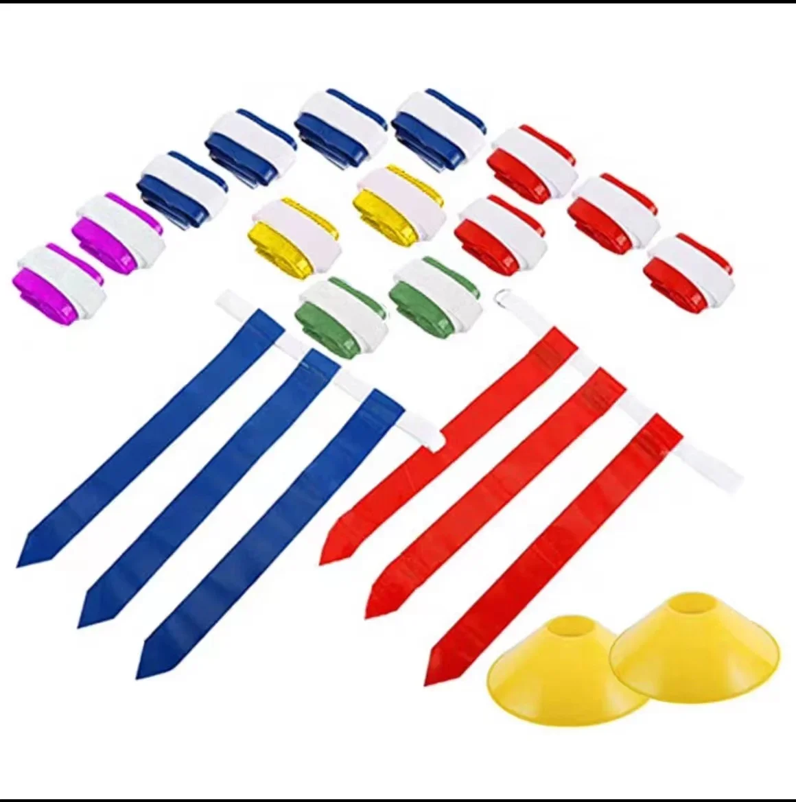 Rugby Waist Flag and Mark Disc Rugby Competition Equipment Rugby Training Accessories for  Outdoor Sports