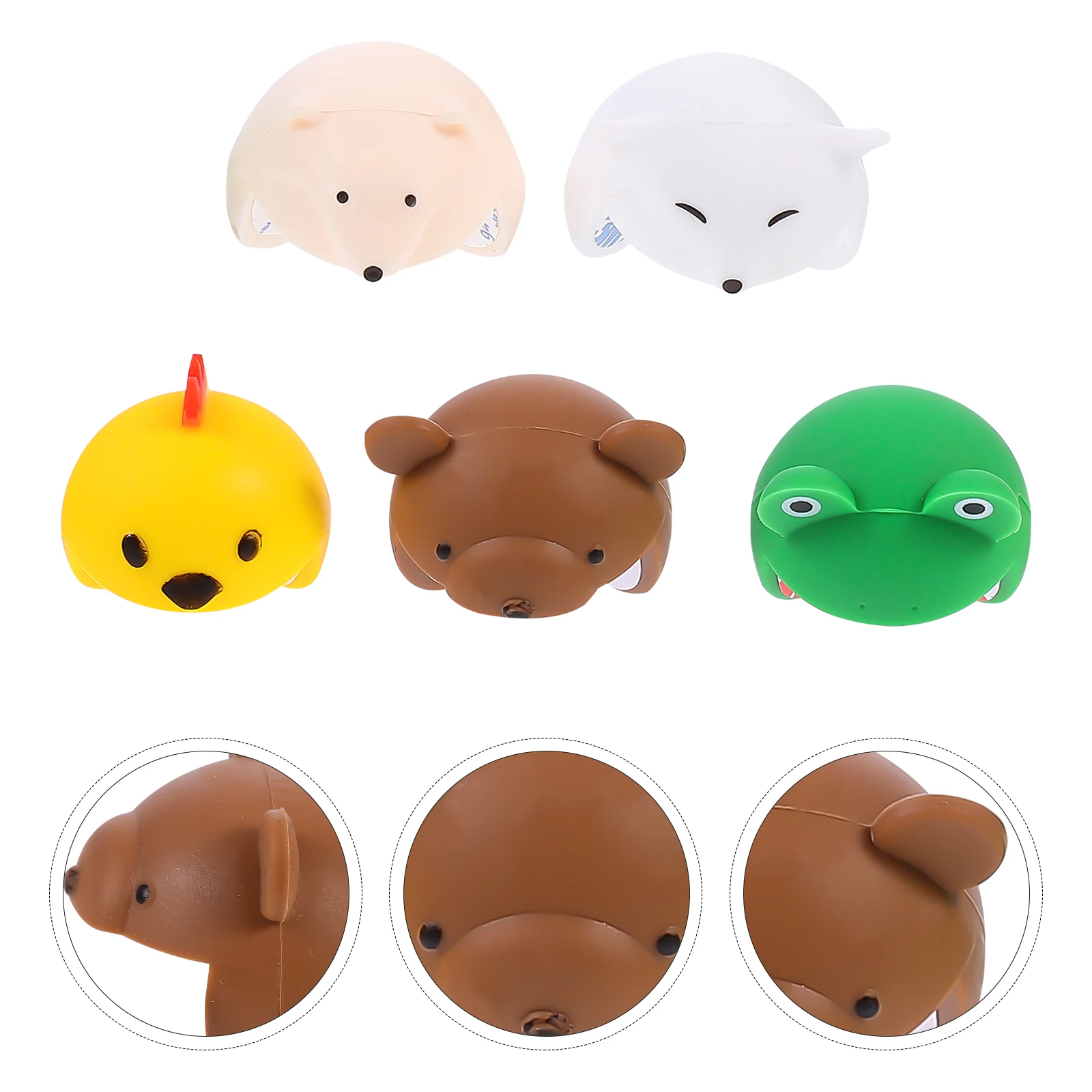 

5pcs 5 Animal Shaped Silicone Baby Safe Desk Corner Protectors Durable Table For Home School Furniture Protection