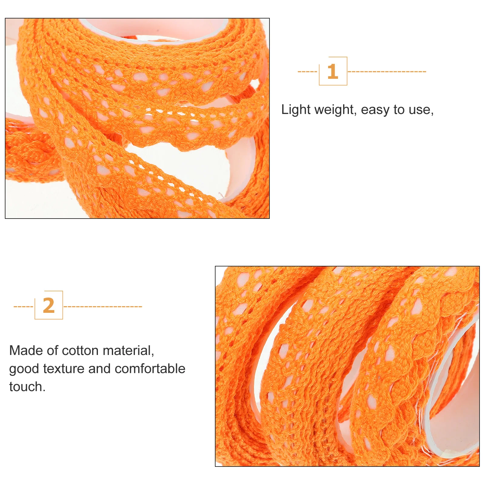 

3pcs DIY adhesive Lace Tape ange Decorative Stickers for Crafts Scrapbooking Cotton Lace Tapes Photo Albums Cotton Elegant