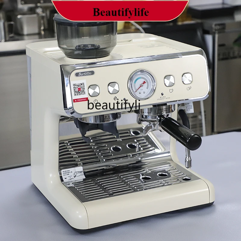 

E132 Second Generation Double Heating Semi-automatic Italian Coffee Machine Household Latte Grinding All-in-One Machine