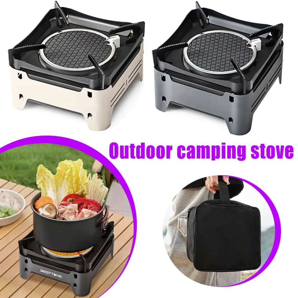 

Уличная газовая плита, портативная кухонная плита, аварийная плита для кемпинга с электронным зажиганием, подходит для садов, пикников и барбекю