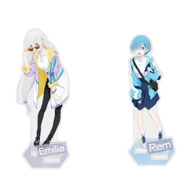 

Re:ZERO - Starting Life in Another World Acrylic Stand Figure Emilia Ram Anime Peripheral Fashion Creativity Desktop Ornament