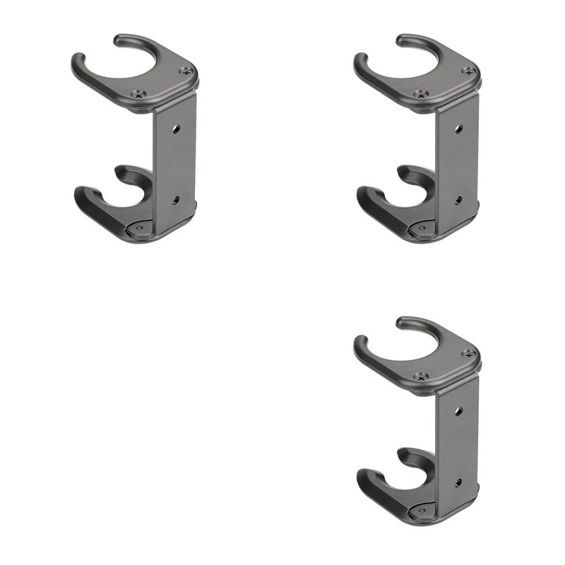 A76I-3X Hair Dryer Holder Wall Mount For Dyson HD18 Metal Hair Dryer Rack With Self Adhesive Installation Stand Grey