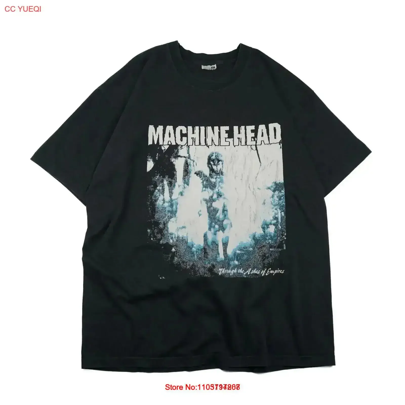 تي شيرت عتيق 2003 لجولة رأس الآلة تي شيرت مغسول أوم ملابس الشارع قابلة للتنفس أنيقة ومريحة مصممة جرافيك ملابس عتيقة