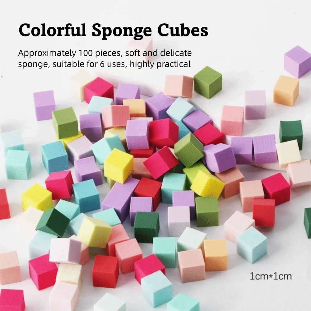 100 قطعة مجموعة الإسفنج مربع مسمار الفن الإسفنج مجموعة مسمار أداة انتزاع كليب التدرج مسمار فرش اكسسوارات اللون التدرج #4
