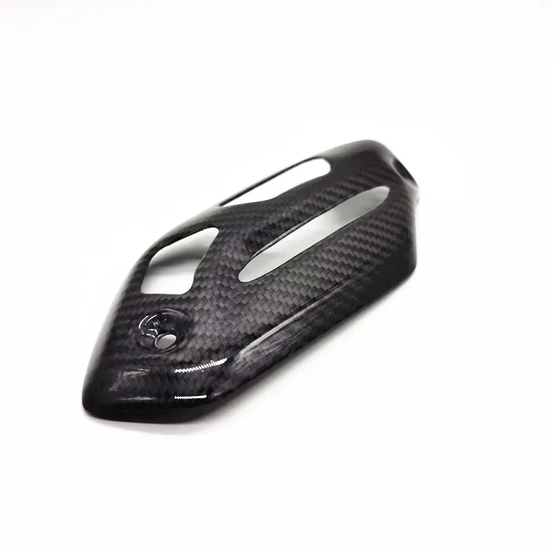 For Benelli Trk 502x 502 Real Carbon Fiber Exhaust Pipe Protection Insulation Cover Motorcycle