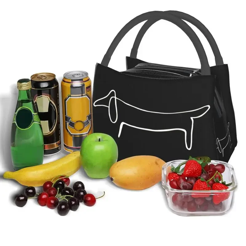 Pablo Picasso Insulated Lunch Bag for Women Resuable Dachshund Dog Lump Artwork Cooler Thermal Bento Box Work Picnic