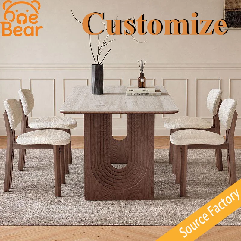 Modern Sintered Stone Dining Table, Luxury Stainless Steel Legs Kitchen Dining Room Table, Home Furniture Mesa De Comedor