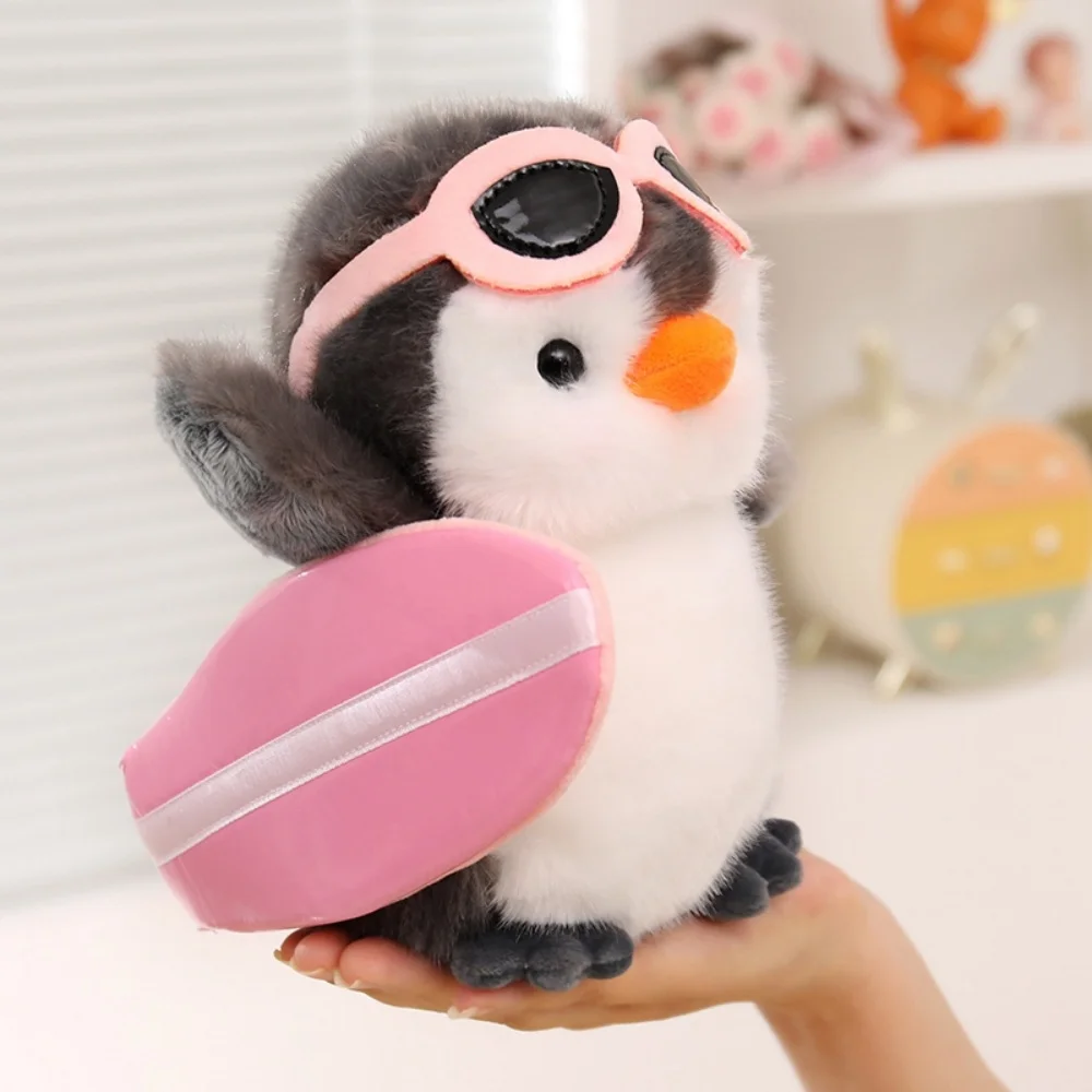 Adorable Mini Penguin Plush Toy Fluffy Pretty Penguin Stuffed Animal Plushie Doll Home Decor Birthday Gift