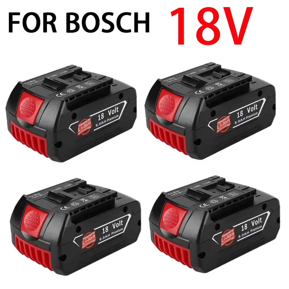 

For original 18V 6.0Ah Rechargeable Lithium Ion Battery for Bosch 18V 6000mAh Backup Battery Portable Replacement BAT609