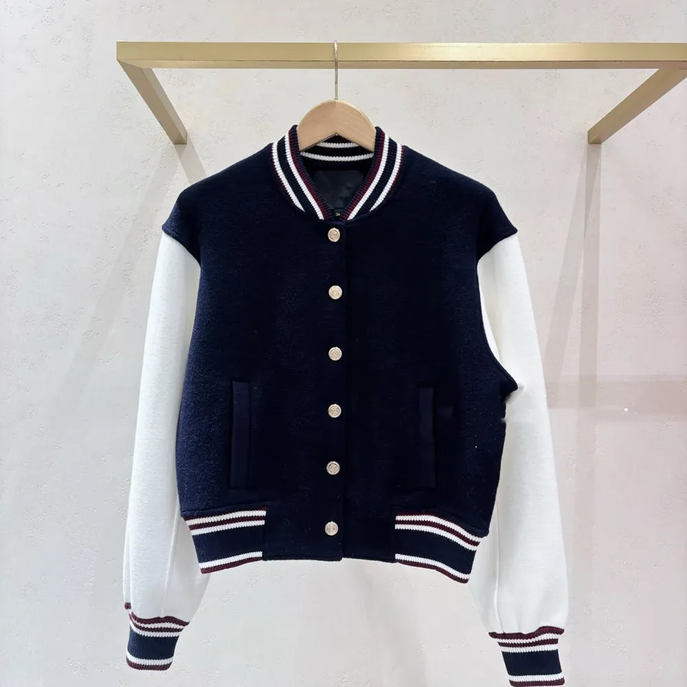 

Высококачественная версия, цветное вязаное пальто, круглое осенне-зимнее женское пальто Faion College, топ, женская одежда