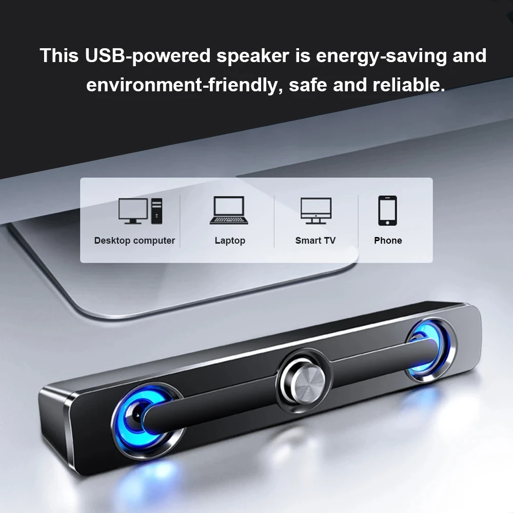 Altavoz Bluetooth para ordenador, barra De sonido para TV, PC, Subwoofer, caja De barra De sonido, portátil inalámbrico, Woofer De escritorio, Caixa De Som, música
