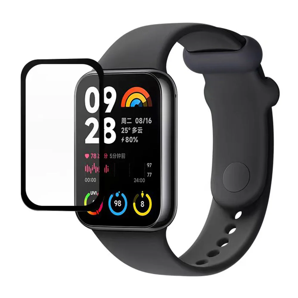 Xiaomi Mi Band 8pro用スクリーンプロテクター,湾曲した複合フィルム,ガラスなし,1/3/5ユニット