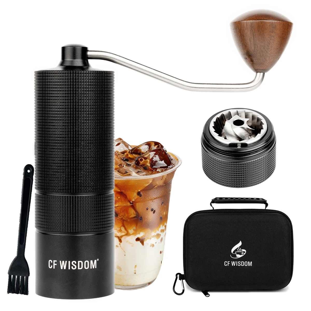 

Кофемолка премиум-класса, ручная кофемолка, комплект, внешняя коробка, подарок на День Благодарения, Рождество, день рождения