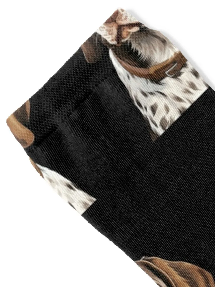 Shorthair German Pointer Socks floral Rugby happy aesthetic Socks Women Men's