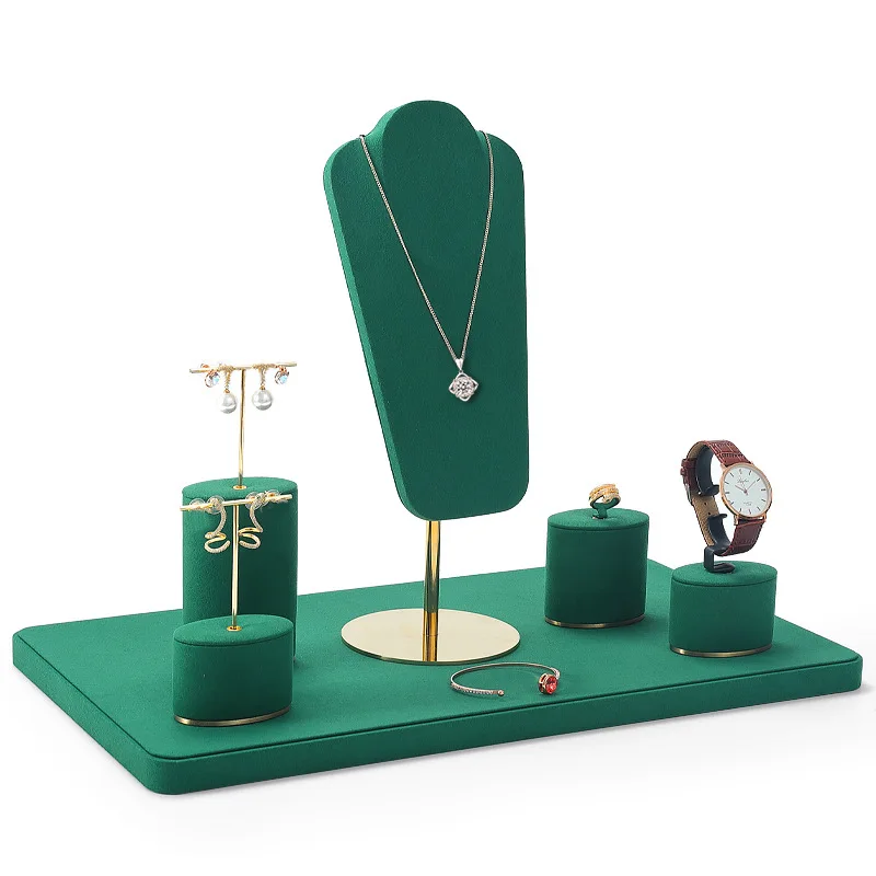 Ring necklace earrings watch high-end counters jewelry display stand props jewelry display stand set