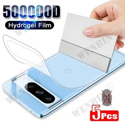 5Pcs Hydrogel Film For Google Pixel 9 8 7 Pro XL Screen Protector For Google Pixel 9A 8A 7A 6A 5 5A 5G Back Film