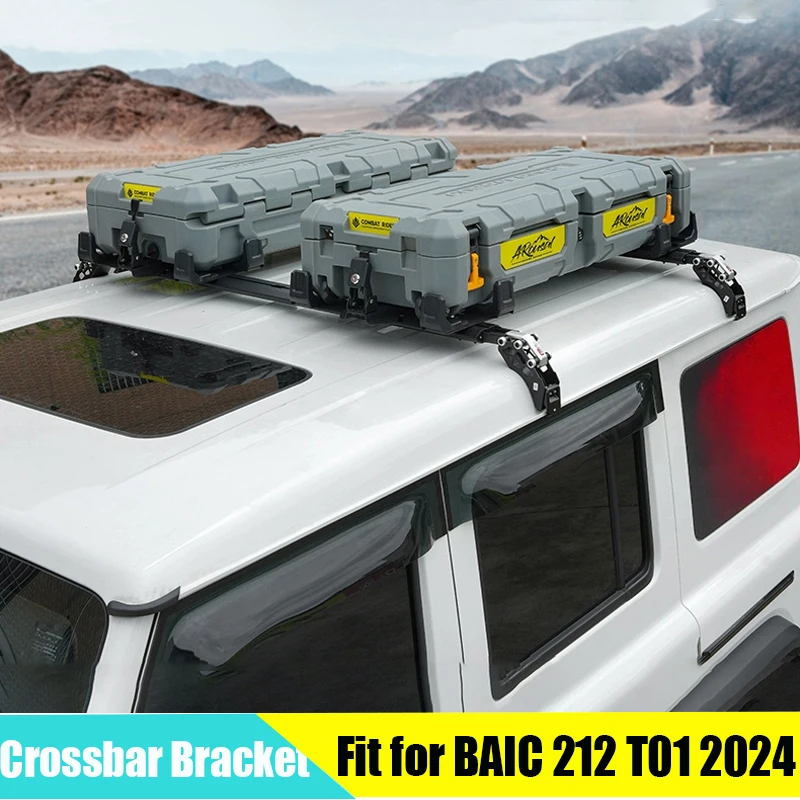 

Car Roof Luggage Rack Crossbar Suitable for BAIC 212 T01 2024 2025 2026 Modified Auto Luggage Rack Crossbar Bracket Accessories