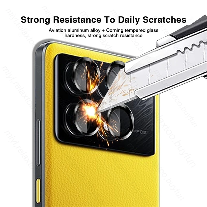 Aluminum Alloy Camera Protective Cover For Xiaomi PocoX6 Poco X6 X 6 Pro X6Pro 5G Tempered Glass Lens Cap Poko Little X6 Pro 6X