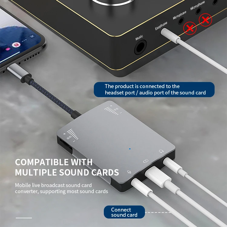 

USB C звуковая карта динамик аудио интерфейс адаптер для Iphone Тип C Huawei Samsung наушники Высокое качество живой преобразователь