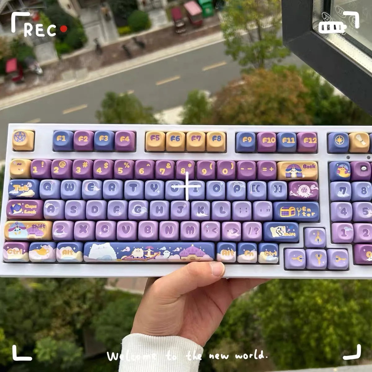 

MOA Profile Keycap Aladdin's lamp PBT Keycaps 138 Keys Cute Key Cap Dye Sublimation Mechanical Gaming Keyboard Keycap MX Sw