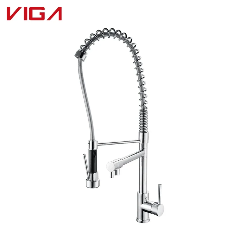 Best Selling Items Single Handle Lever Brass Pull Out Spray Kitchen Faucet With Swivel Spout