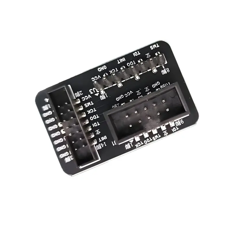 DT22 For Xilinx Downloader Adapter Board, 10P 2.54mm to 2.0mm 14P Single Row Interface, Programmer Adapter for Electronic