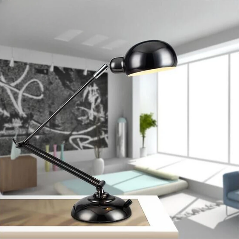 Children's Desk Lamp with Folding Work Extension Arm Metal LED Reading Writing Learning Table Lamp Eye Protection
