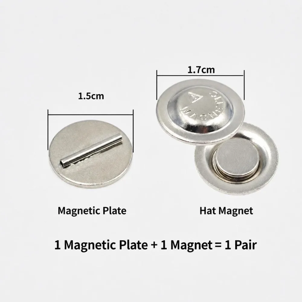 4Pairs Magnetic Brooch To Fridge Magnet Converter Brooch to Fridge Magnet DIY Accessories Pin Magnet Adapter