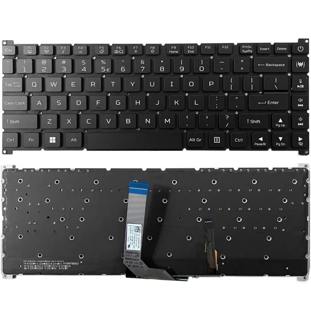 Laptop US RGB Backlight Keyboard For ACER Predator Triton 14 PT14-51 Predator Triton 300SE PT314-52s PT516-51S PT516-52S