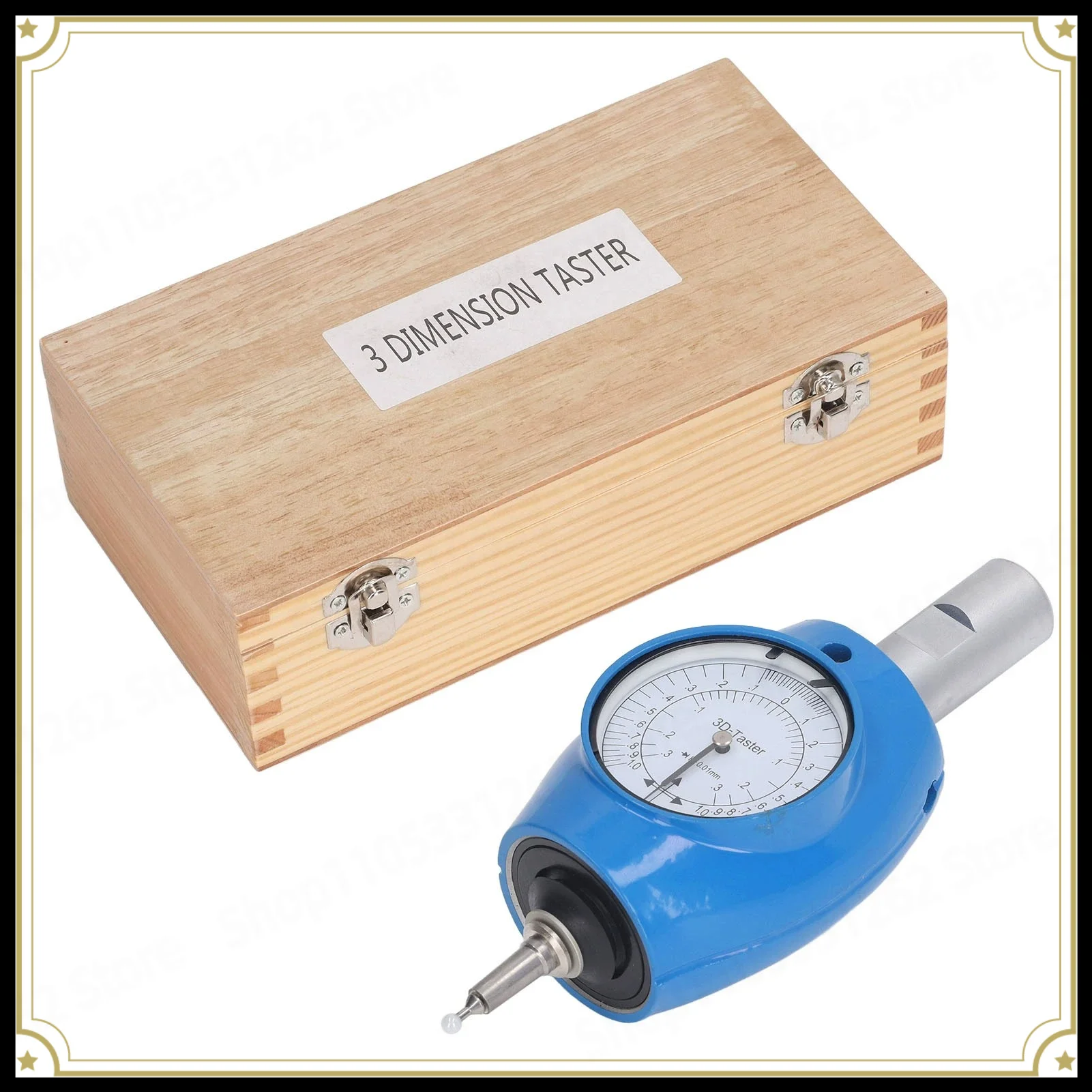 3D Edge Finder Centering Tool, Universal Dial Test Indicator for CNC & Milling, Machine Center Finder Probe